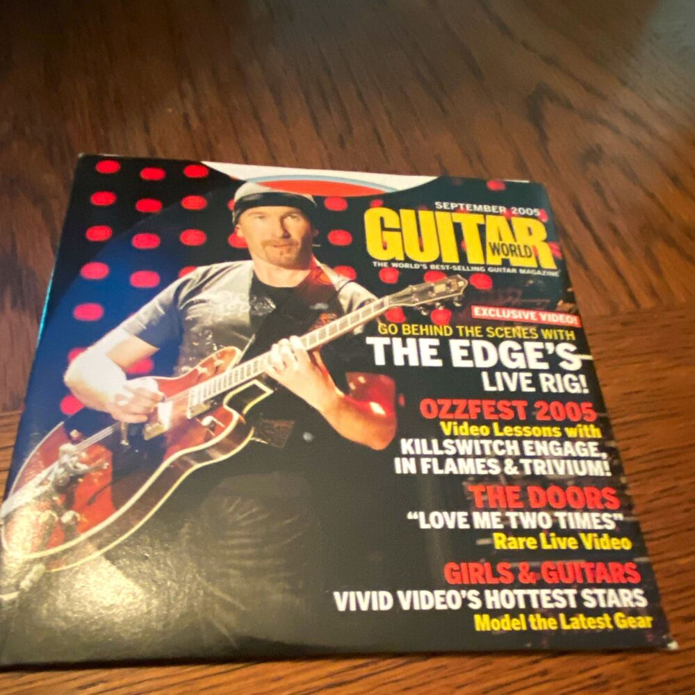 Guitar World September 2005 CD-Rom lesson Disc The Edge Ozzfest The Doors